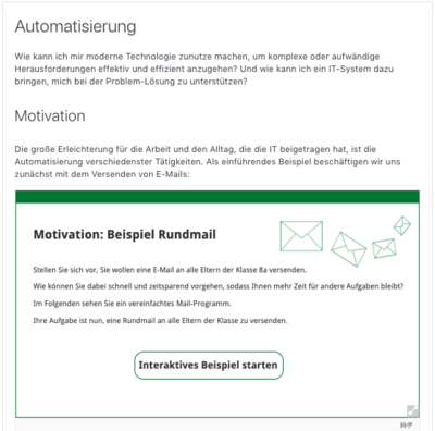 Informatik Interaktives Modul